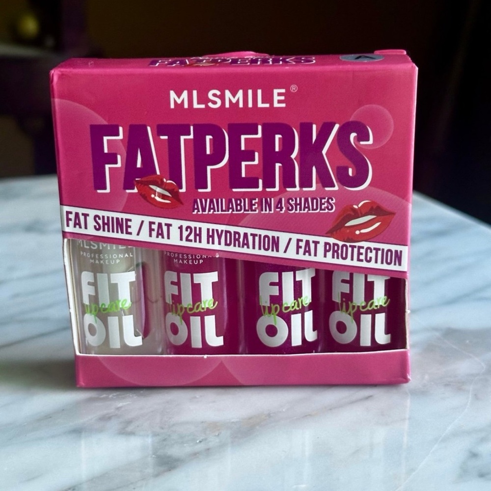 Fatperks Lip Gloss Set - Pink and White